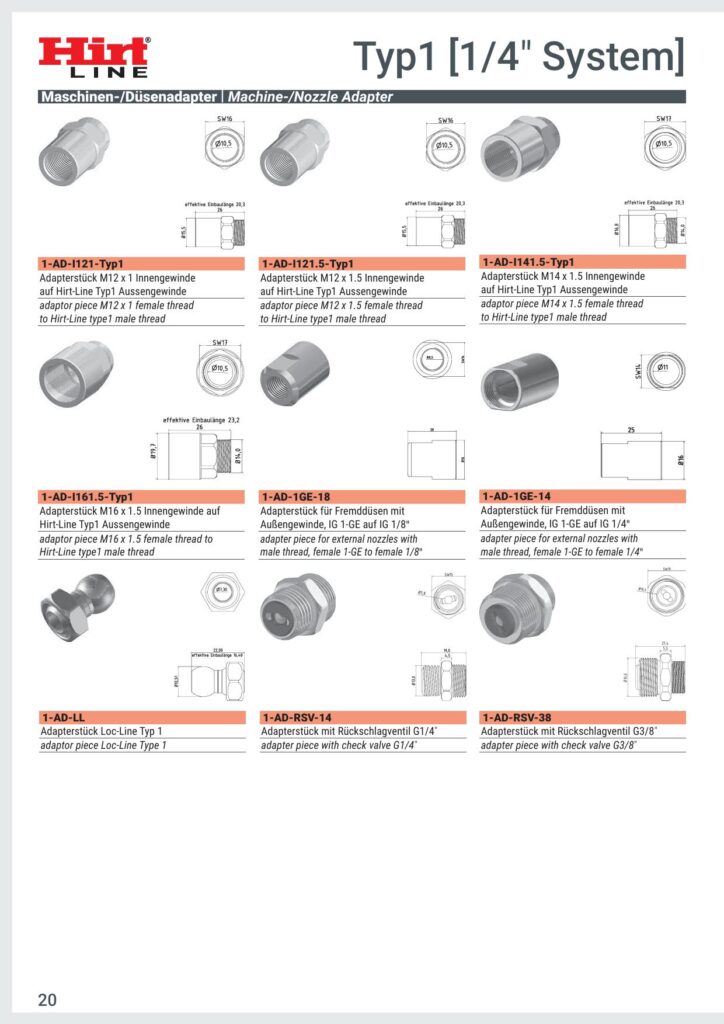 Hirt Line Typ 1 ADAPTER 1-AD